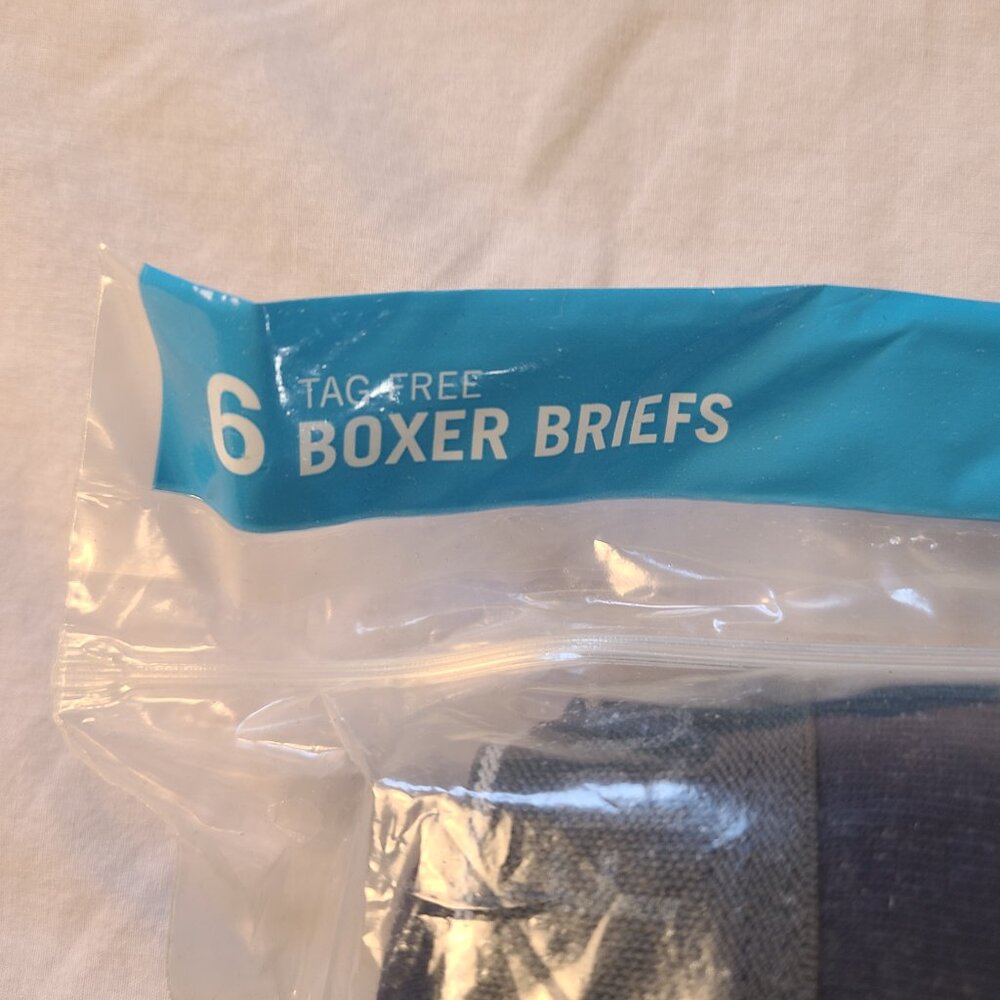 Men's Fruit of the Loom Boxer Briefs 6-pair L (36-38) New - Picture 6 of 7